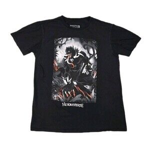 Mens Marvel Venomverse Panther Short Sleeve T Shirt Black Large